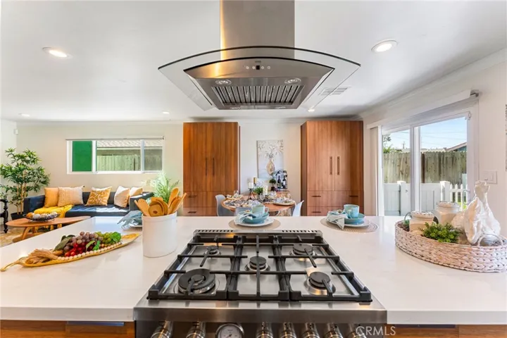 Bertazzoni 5-burner range, Imported from Italy and a Kobe Vent Hood