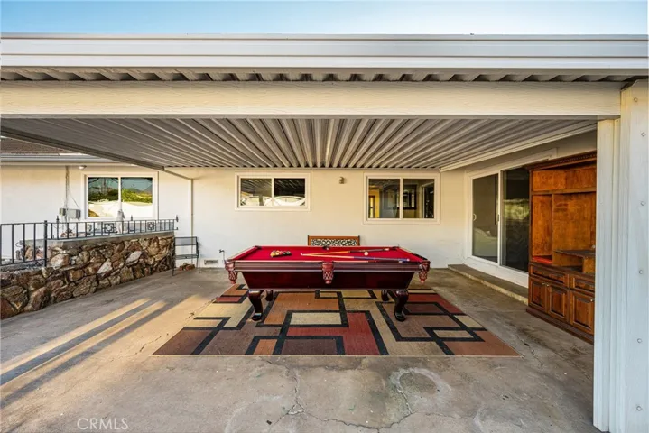 sliding glass door from family room