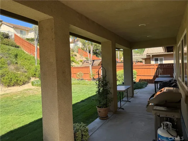 Partial covered patio