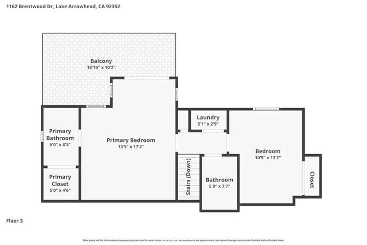 Lowest level floor plan