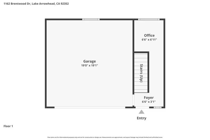 Entry level floor plan