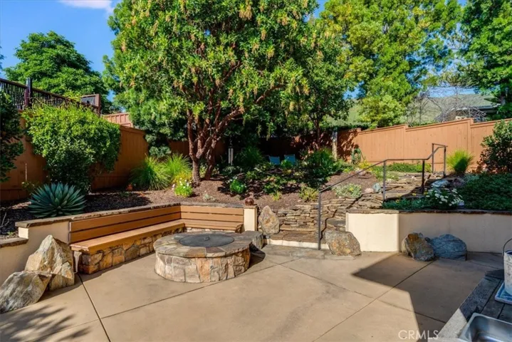 Back yard fire pit