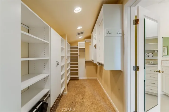 Primary walk in closet