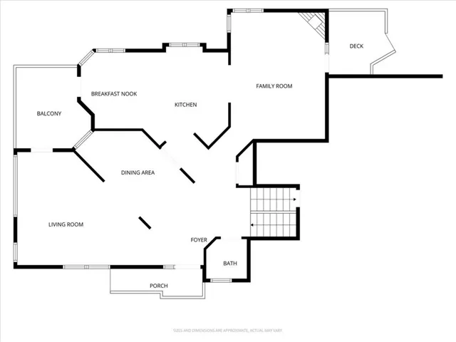 Main level floor plan