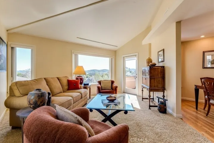 Panoramic valley views from the living room