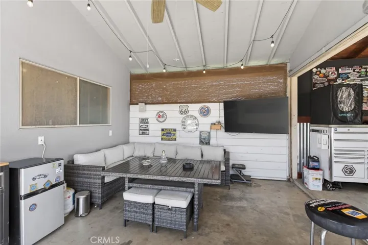 covered patio area