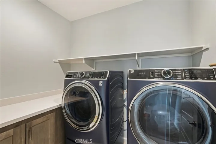 Convenient upstairs laundry room