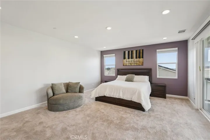 Primary suite with private balcony