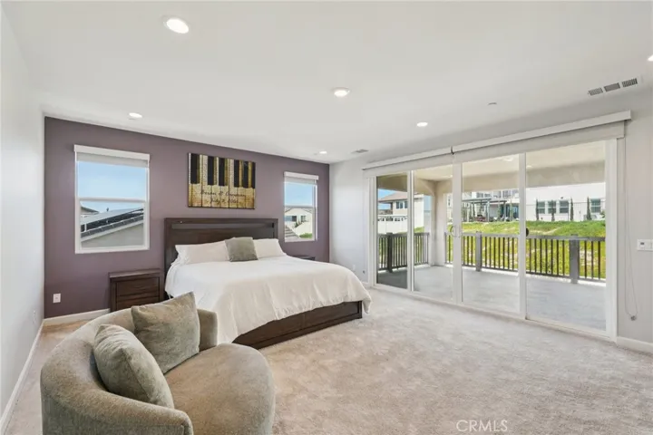 Primary suite with private balcony