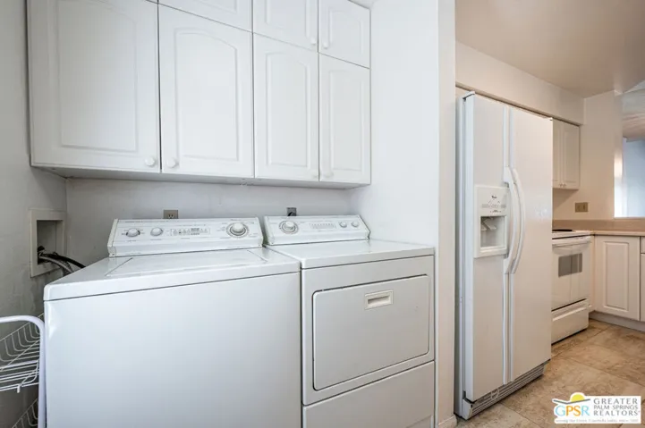 Laundry in kitchen