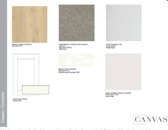 33425 Rusty Court design selections.  Home is under construction and selections are subject to change.