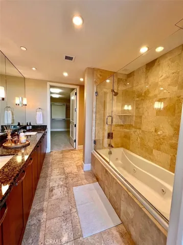 Virtually Staged Master Bathroom