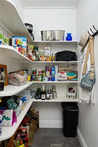 Walk in pantry off the laundry area.
