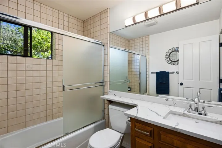 Full bathroom off the end of the hall.