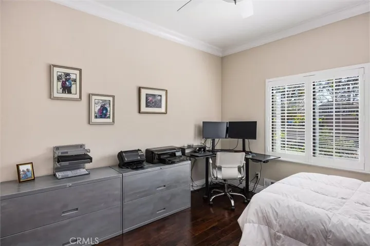 View of the first bedroom off the hall.
