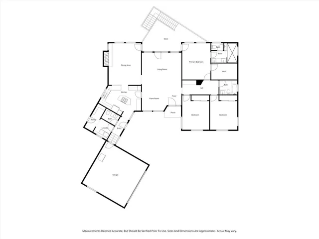 Main floor layout.