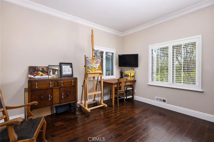 View of the second bedroom off the hall.