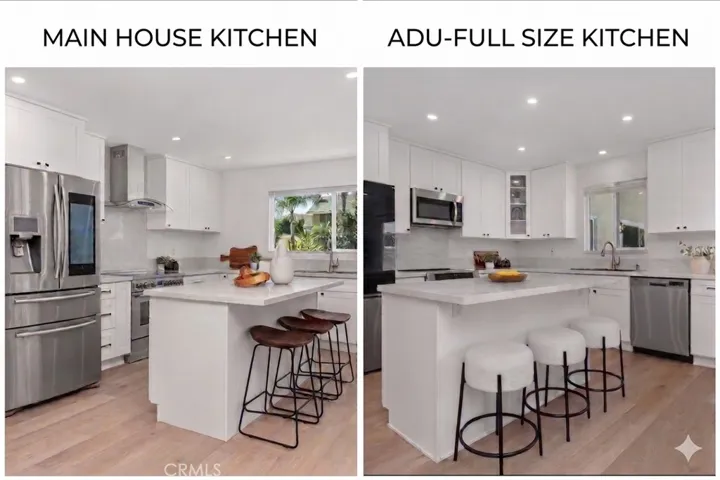 2 FULL SIZE KITCHENS!