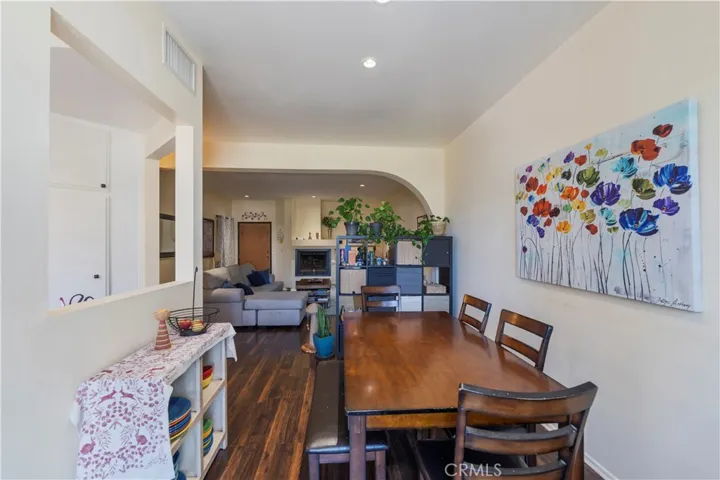 Dining room open to Living room.