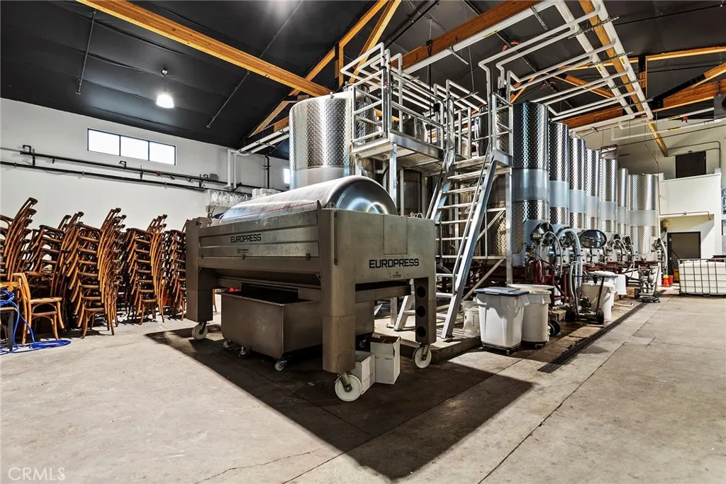 Interior of new Winery Building