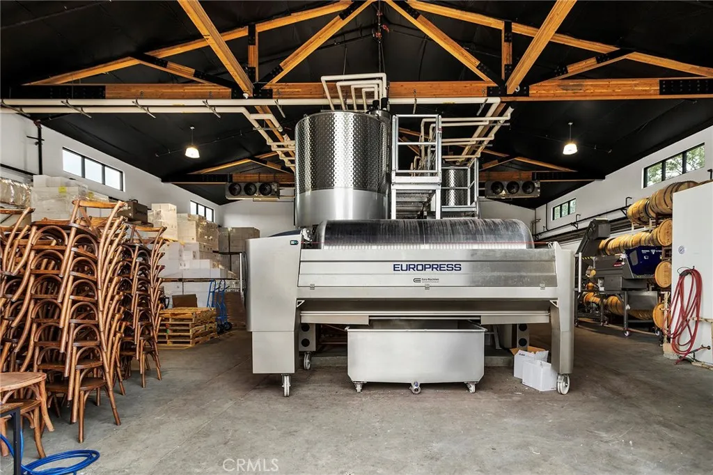 Interior of New Winery Building