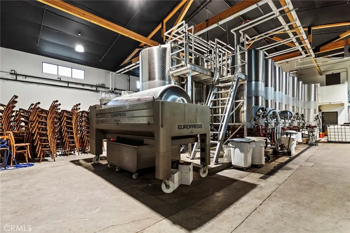 Interior of new Winery Building