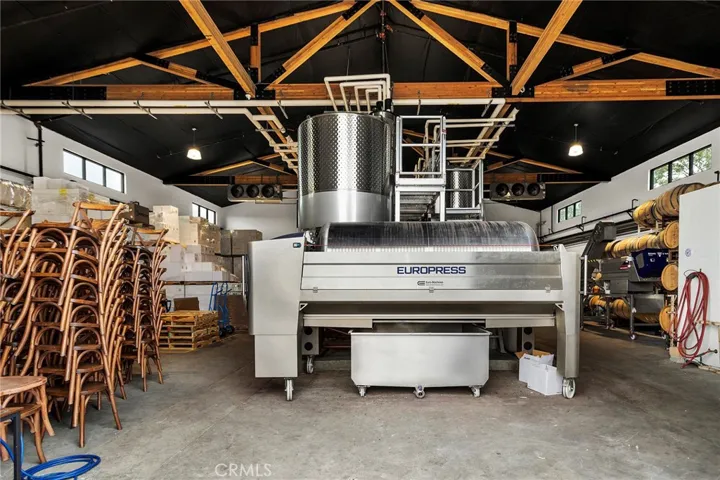 Interior of New Winery Building