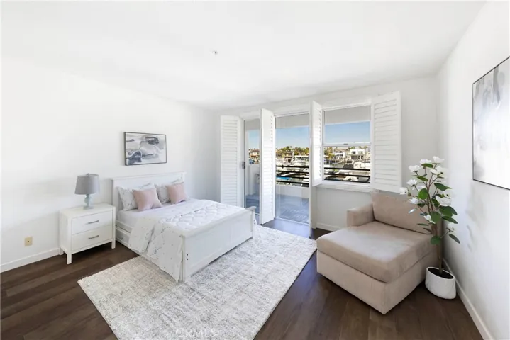 Spacious, view master bedroom
