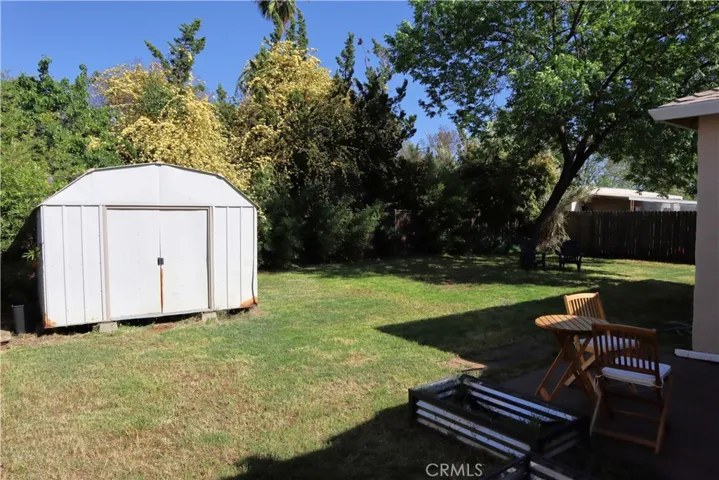 Shed and large backyard