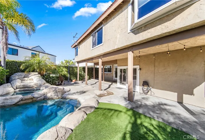 Gorgeous backyard pool area.