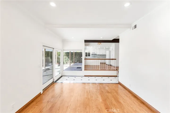 Family room looking towards the kitchen