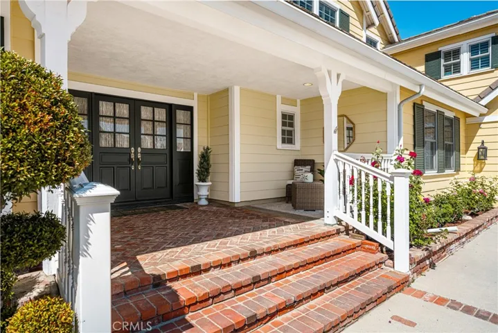 A warm brick entry to welcome you home!