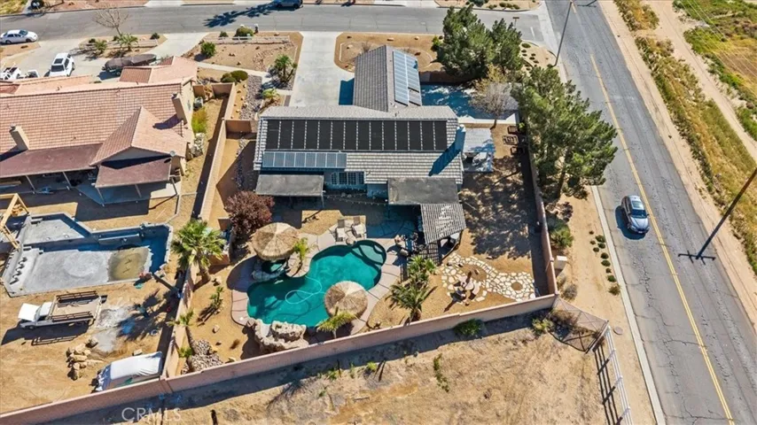Opposite view of aerial view