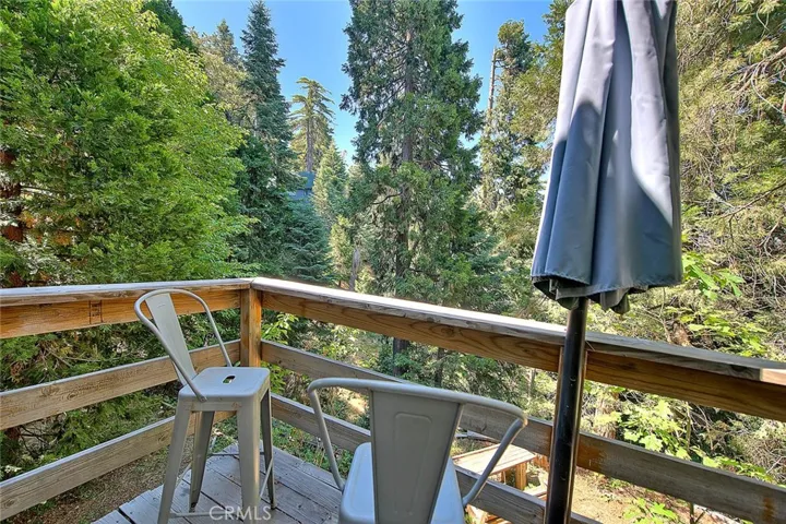 Grab your cup of coffee or glass of wine and enjoy the peace and quiet of the forest