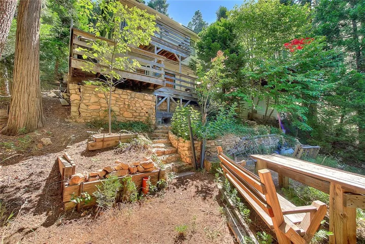 walkway from lower backyard