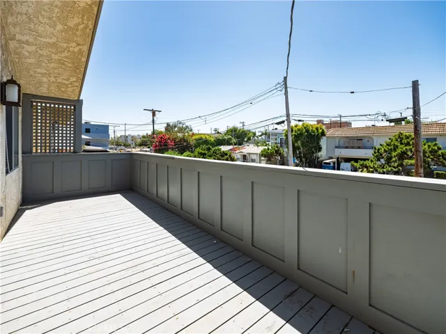 Upstairs deck
