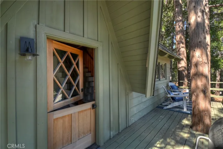 Back deck with Dutch Door