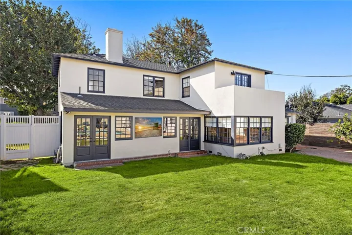 Huge grassy area and brick patio