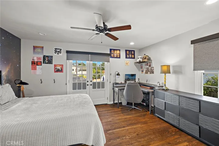 Extra spacious bedroom with its own balcony