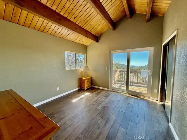 Top floor bedroom 2 with private deck.