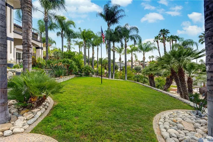 Large Grass area in backyard