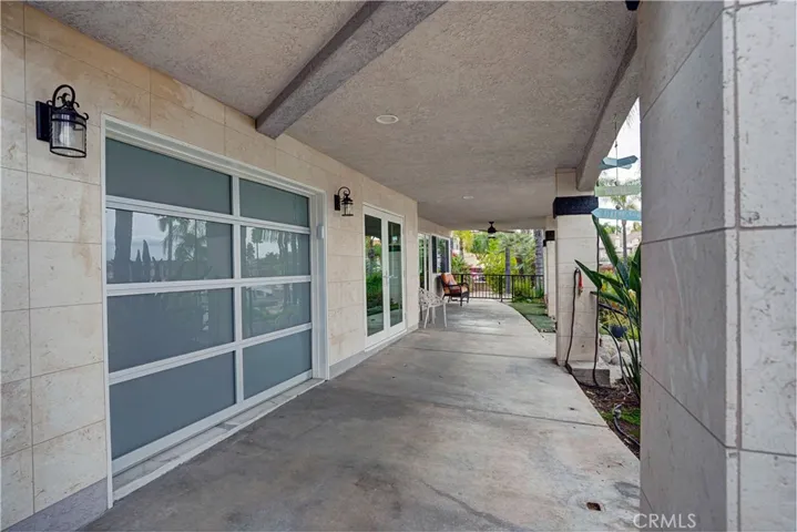 Golf Garage & lower patio