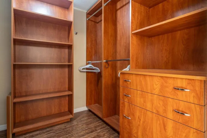 master bed walking closet