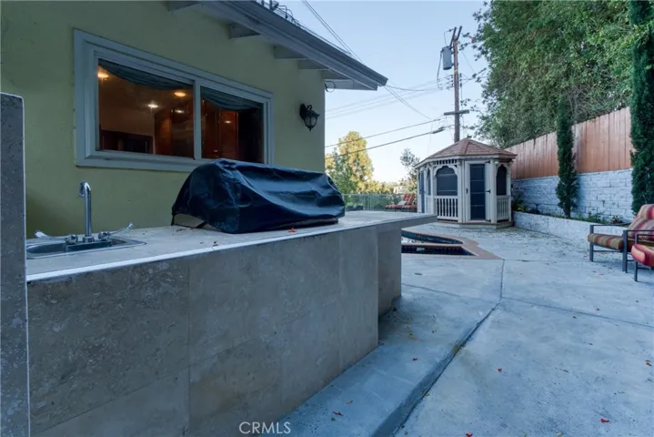 Built-In BBQ Main Home off Pool