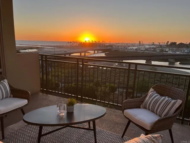 Panoramic Sunset Ocean Harbor Views