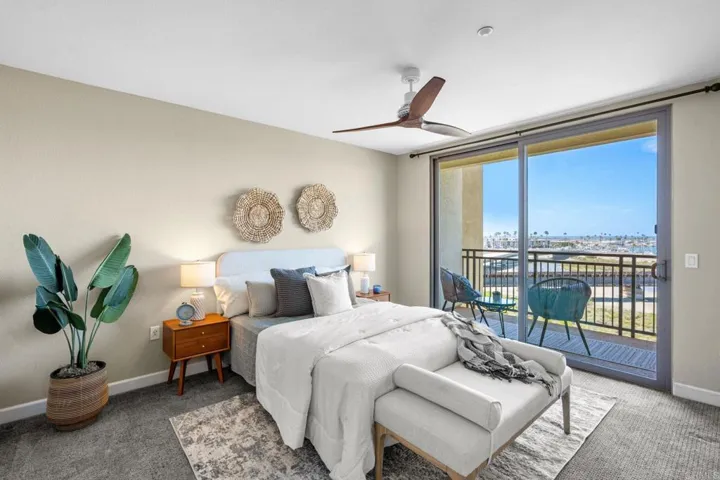 Primary Bedroom with Private Ocean View Balcony