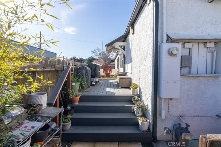 New trex stairs and decking to entry