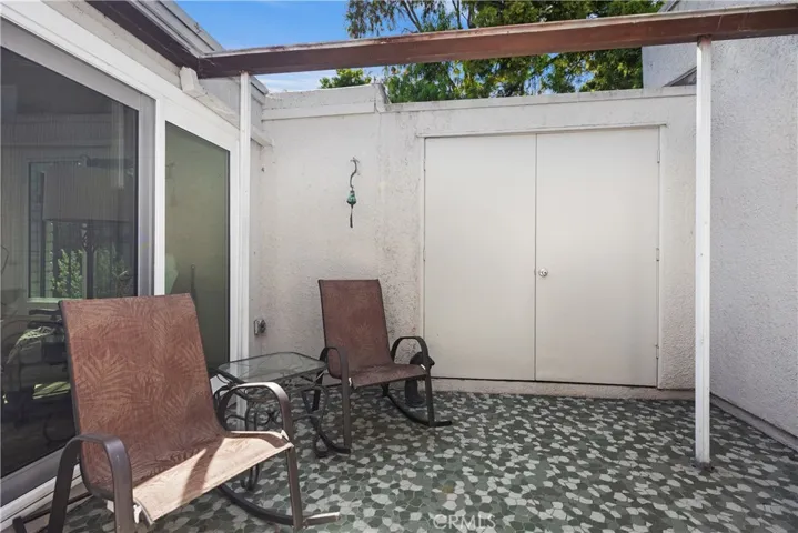 Rear patio area