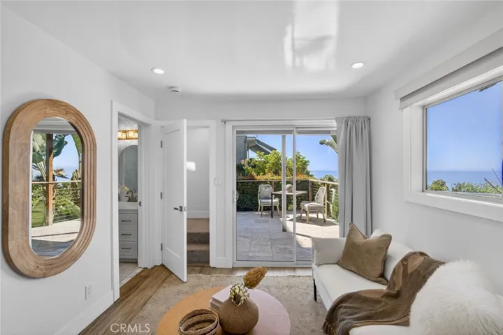 Downstairs ocean view family room