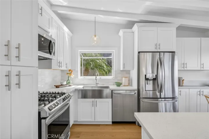 Updated kitchen with ocean views